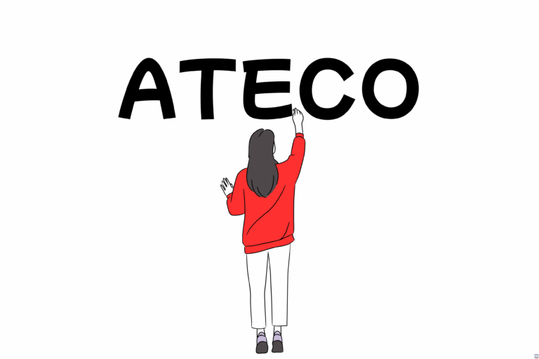 girl writing the New ATECO classification